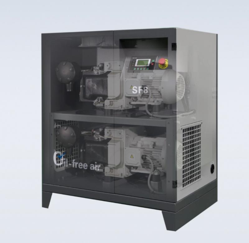 瑞田SF8超靜音無油渦旋空壓機